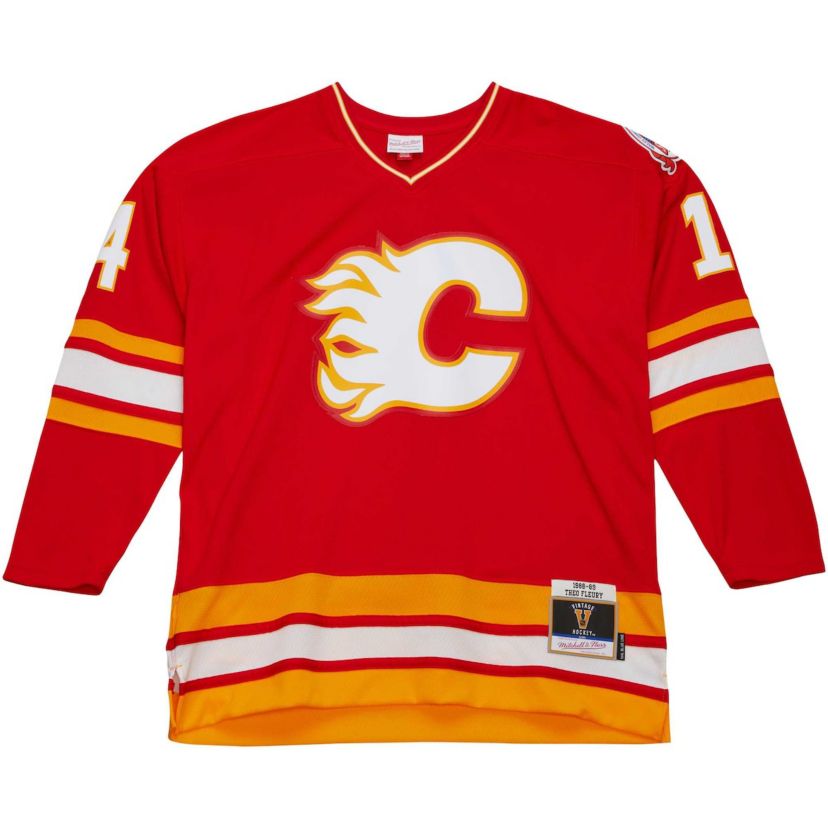 NHL Theoren Fleury Calgary Flames 1988/89 Line Player Jersey