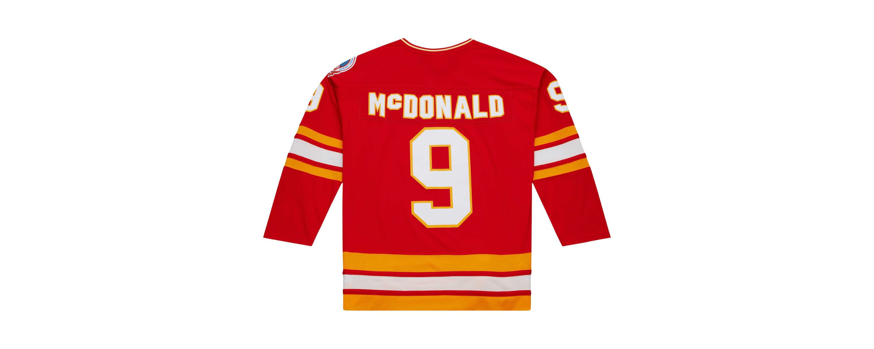 NHL Lanny McDonald Calgary Flames Captain Patch 1988/89 Line Player Jersey