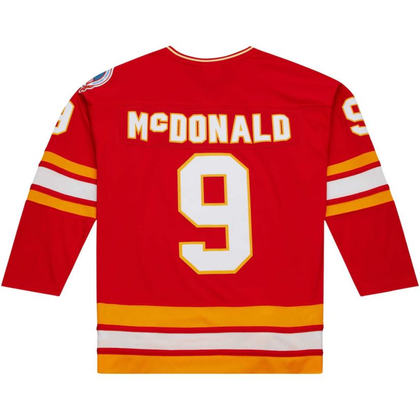 NHL Lanny McDonald Calgary Flames Captain Patch 1988/89 Line Player Jersey
