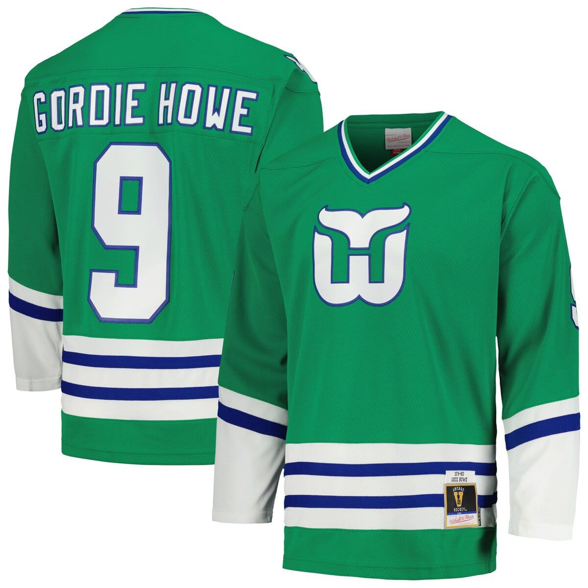Vintage Hockey Gordie Howe Hartford Whalers 1979/80 Line Player Jersey