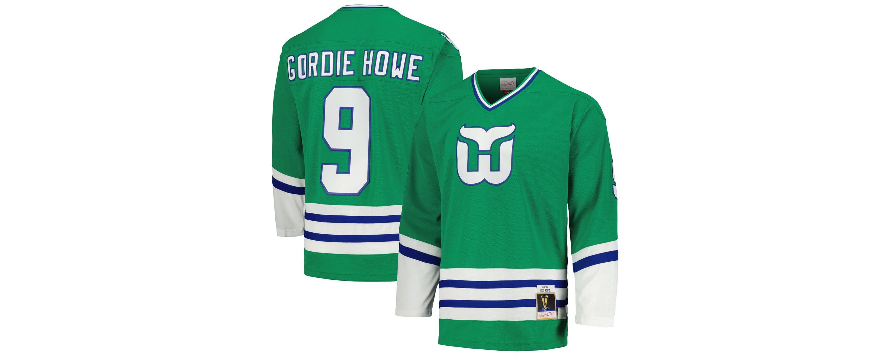 Vintage Hockey Gordie Howe Hartford Whalers 1979/80 Line Player Jersey