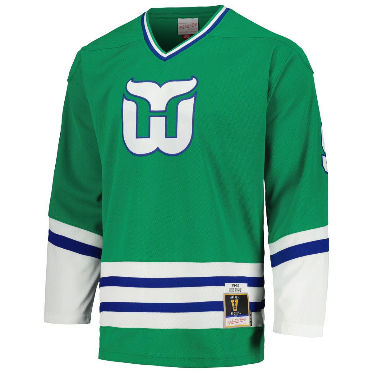 Vintage Hockey Gordie Howe Hartford Whalers 1979/80 Line Player Jersey
