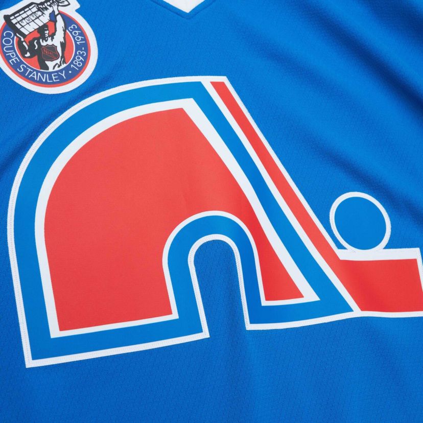 Vintage Hockey Owen Nolan Quebec Nordiques 1992/93 Line Player Jersey