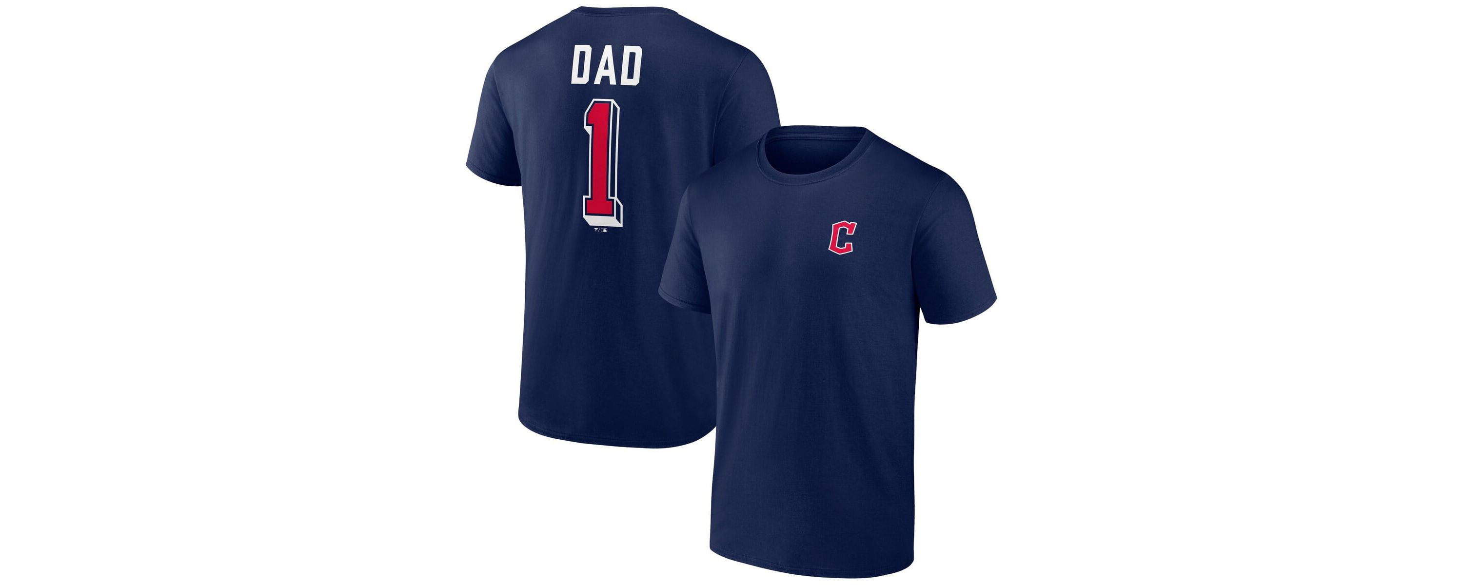 MLB Cleveland Guardians Number One Dad Team Logo T-Shirt