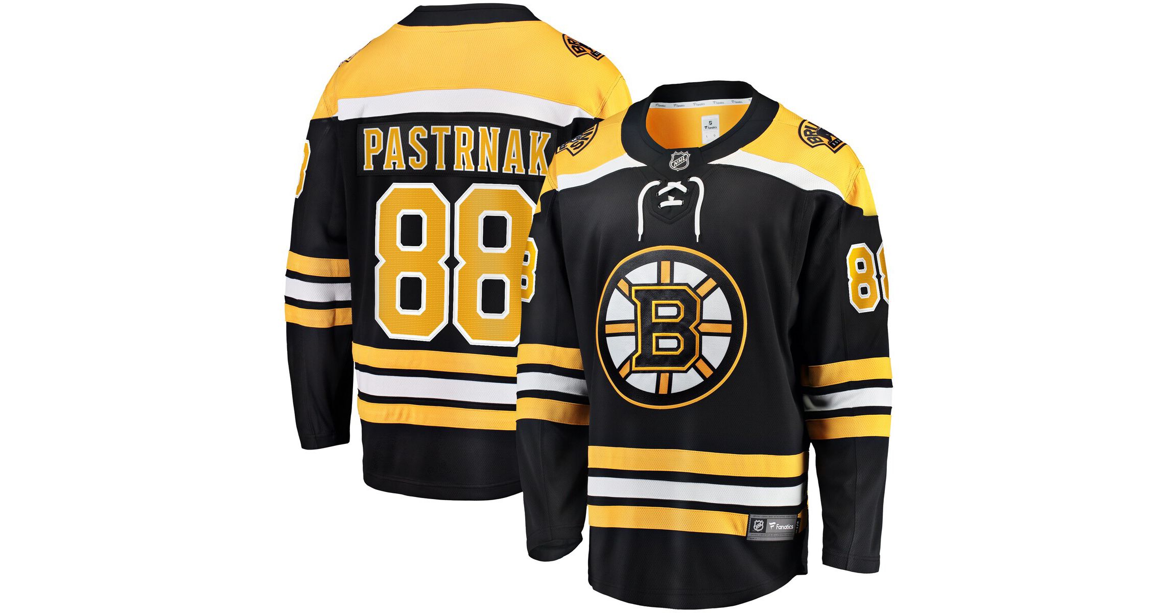 NHL Fanatics David Pastrnak Home Breakaway Jersey