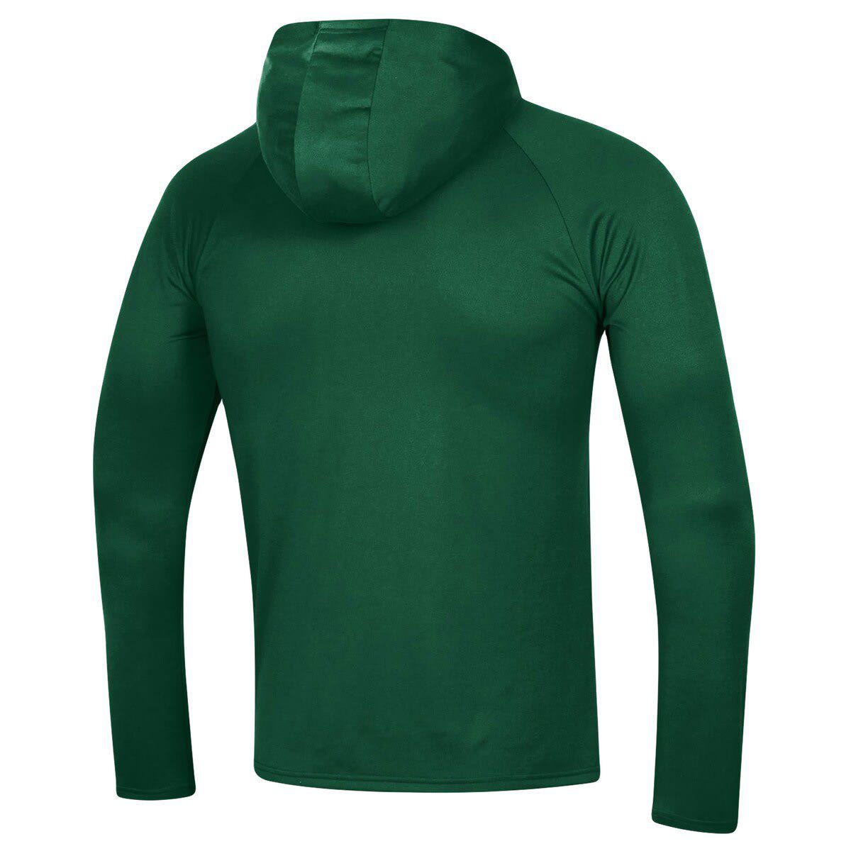 NCAA Under Armour Colorado State Rams 2023 Sideline Tech Hooded Raglan Long Sleeve T-Shirt