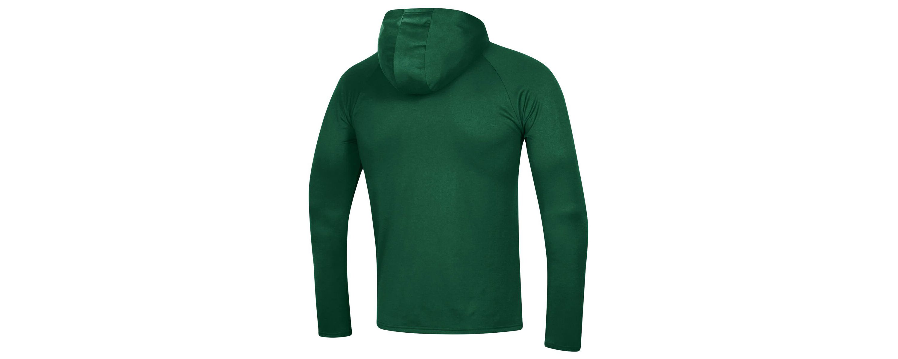 NCAA Under Armour Colorado State Rams 2023 Sideline Tech Hooded Raglan Long Sleeve T-Shirt