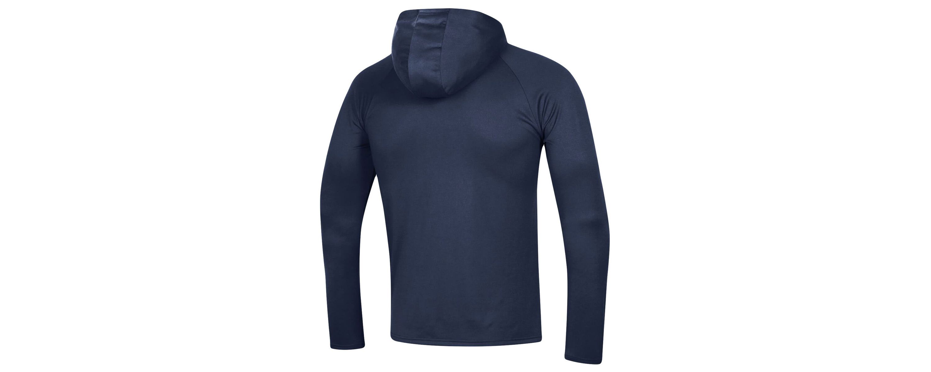 NCAA Under Armour Howard Bison 2023 Sideline Tech Hooded Raglan Long Sleeve T-Shirt