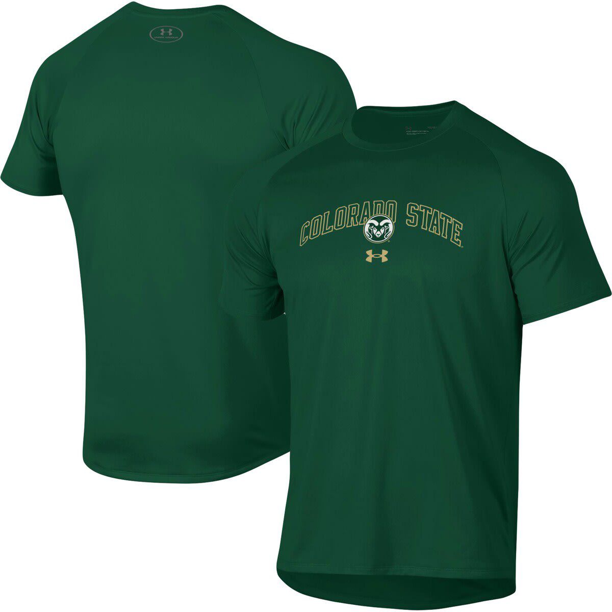 NCAA Under Armour Colorado State Rams 2023 Sideline Performance Raglan T-Shirt