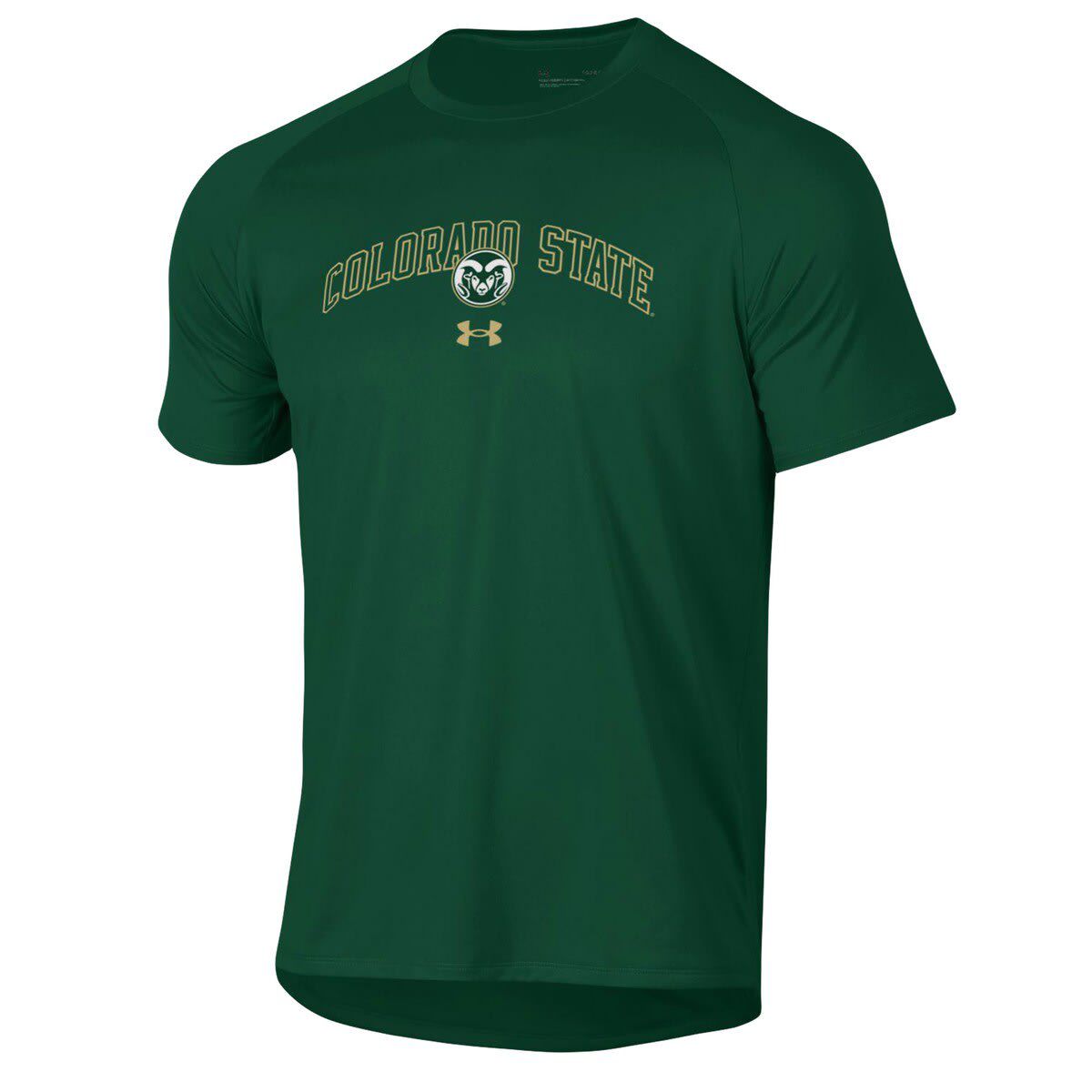 NCAA Under Armour Colorado State Rams 2023 Sideline Performance Raglan T-Shirt