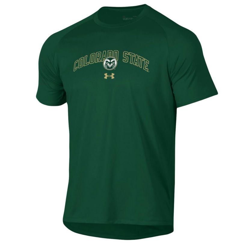 NCAA Under Armour Colorado State Rams 2023 Sideline Performance Raglan T-Shirt