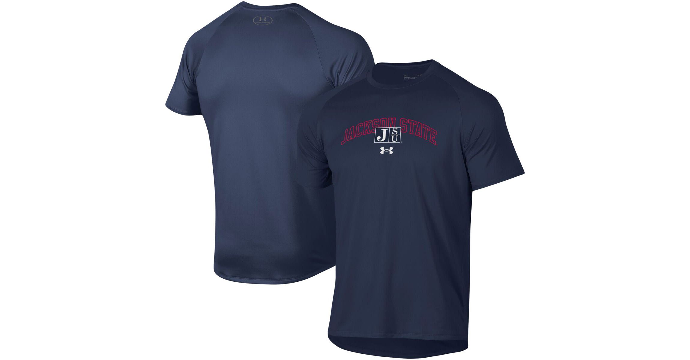 NCAA Under Armour Jackson State Tigers 2023 Sideline Performance Raglan T-Shirt