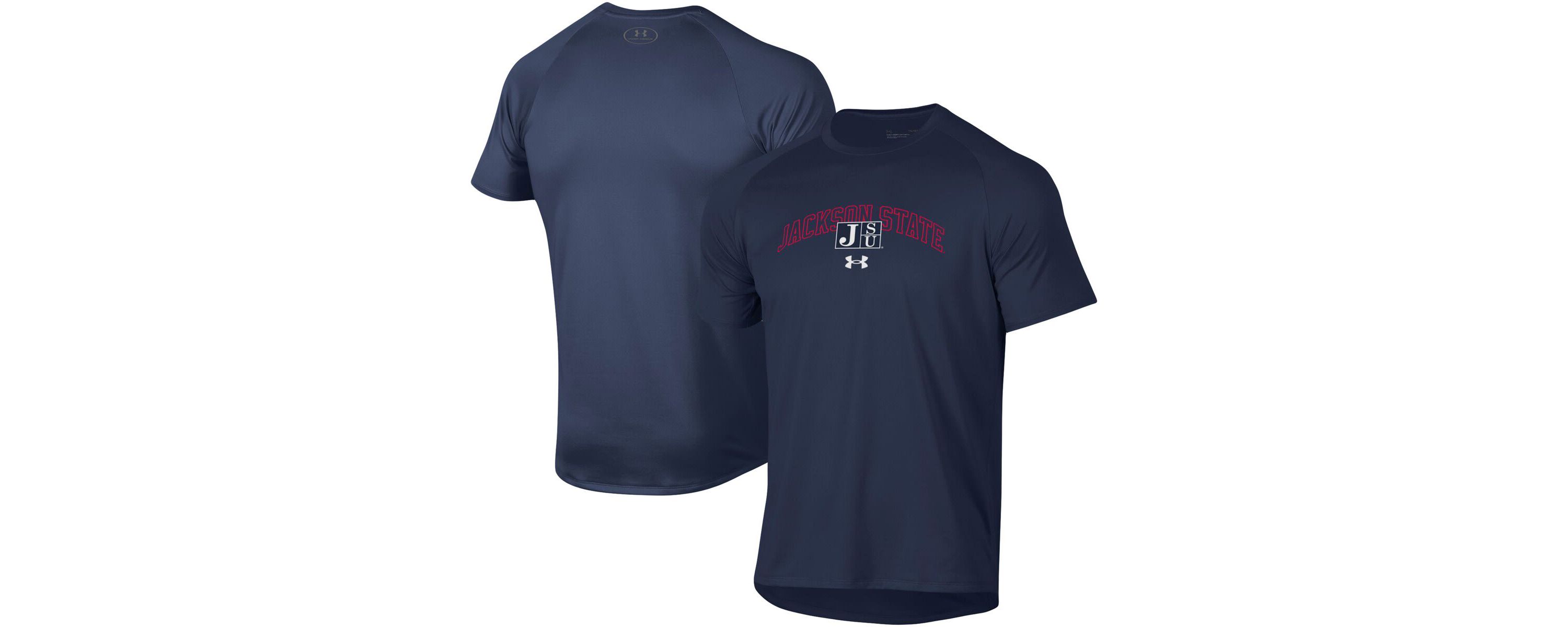 NCAA Under Armour Jackson State Tigers 2023 Sideline Performance Raglan T-Shirt