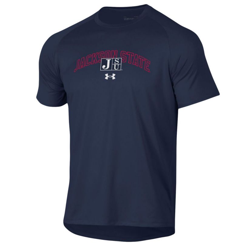 NCAA Under Armour Jackson State Tigers 2023 Sideline Performance Raglan T-Shirt