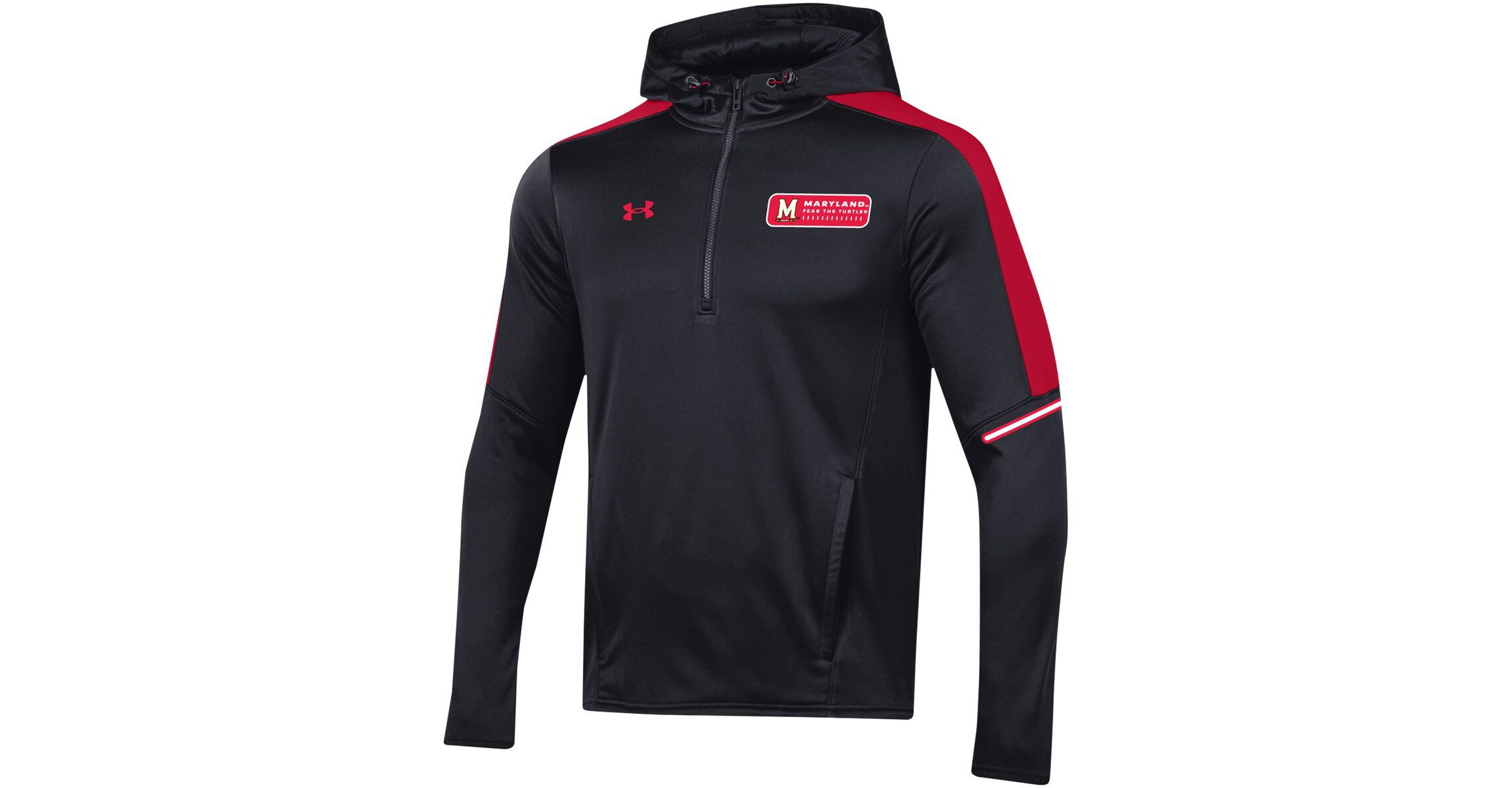 NCAA Under Armour Maryland Terrapins 2023 Sideline Quarter-Zip Hoodie