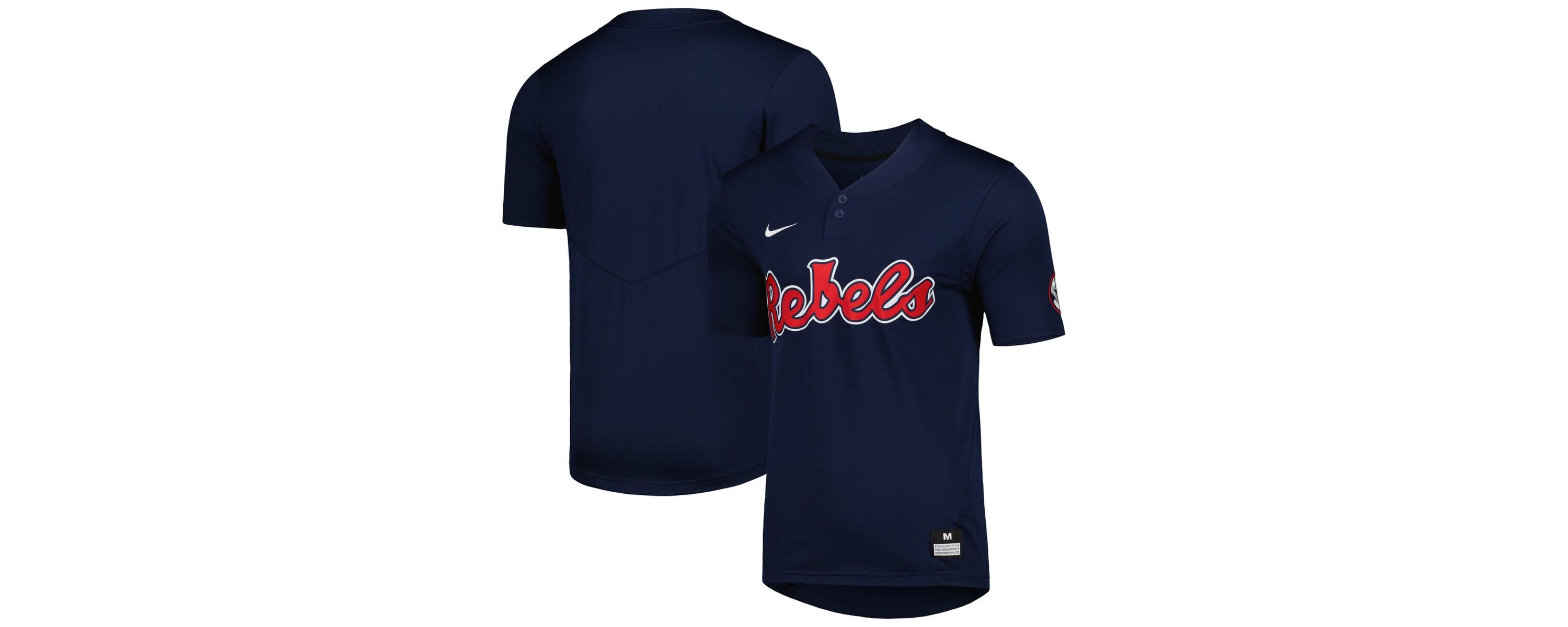 NCAA Nike Ole Miss Rebels 2-Button Replica Baseball Jersey