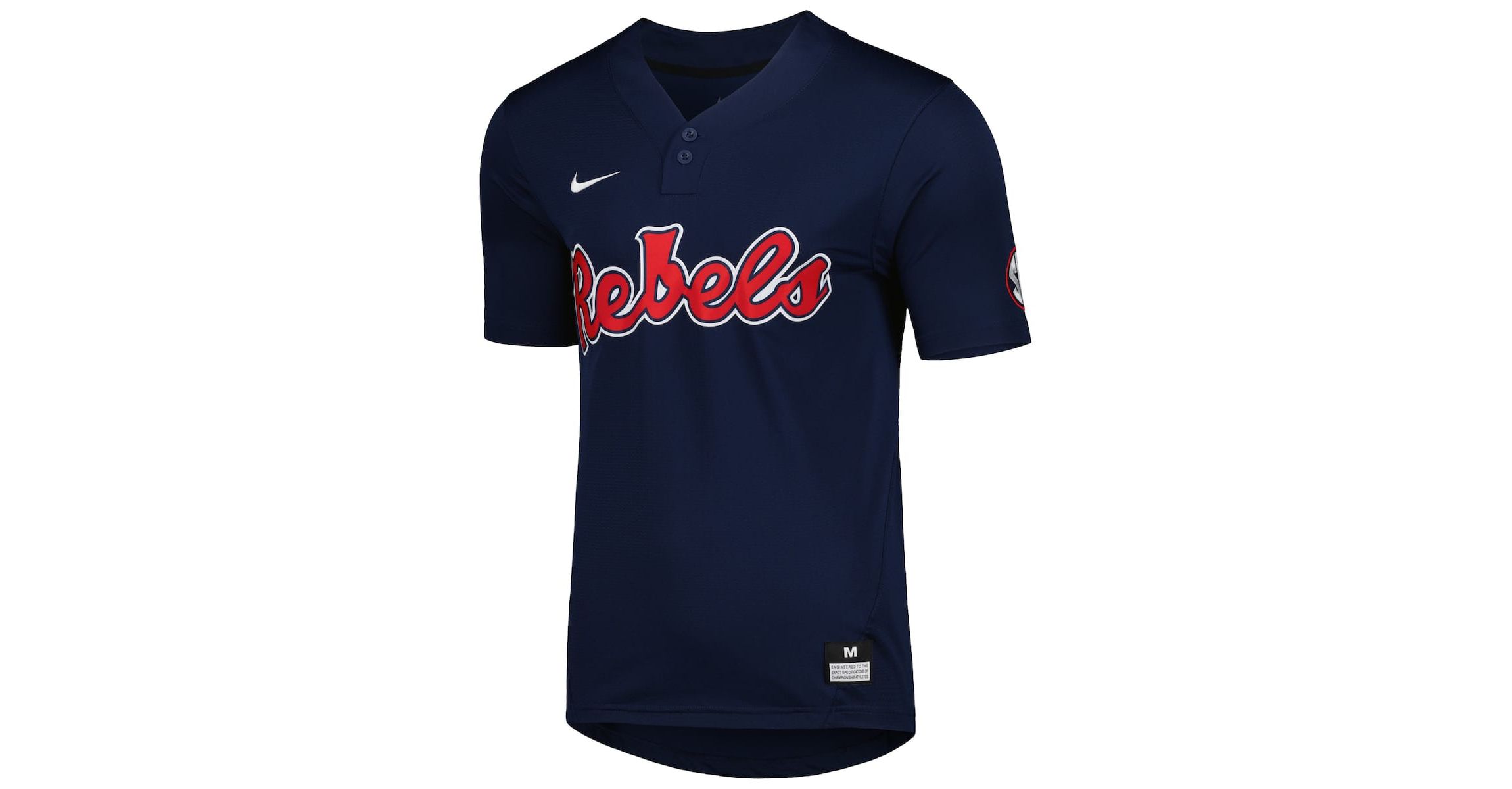 NCAA Nike Ole Miss Rebels 2-Button Replica Baseball Jersey