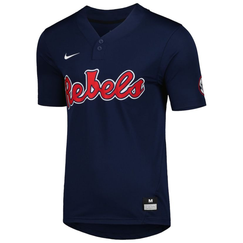 NCAA Nike Ole Miss Rebels 2-Button Replica Baseball Jersey