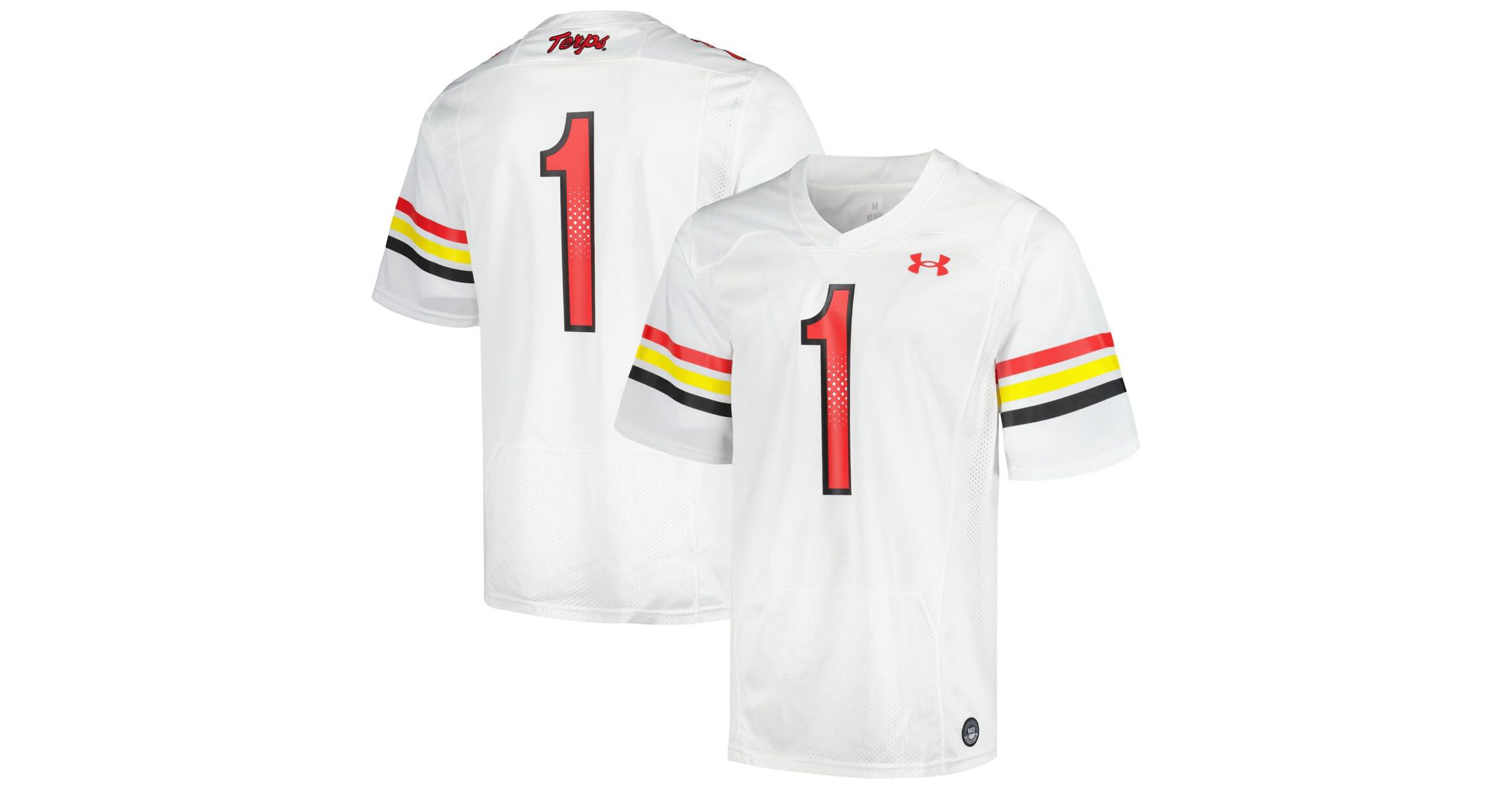 NCAA Under Armour #1 Maryland Terrapins Replica Football Jersey