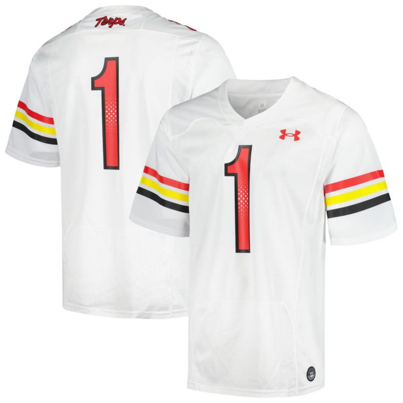 NCAA Under Armour #1 Maryland Terrapins Replica Football Jersey