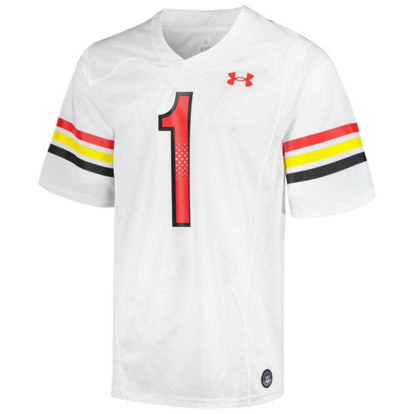 NCAA Under Armour #1 Maryland Terrapins Replica Football Jersey