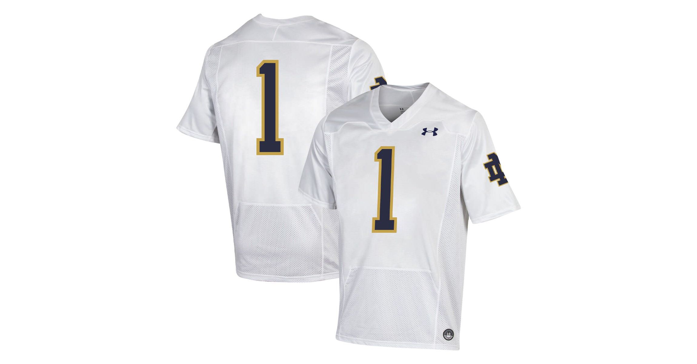 NCAA Under Armour #1 Notre Dame Fighting Irish Premiere Football Jersey