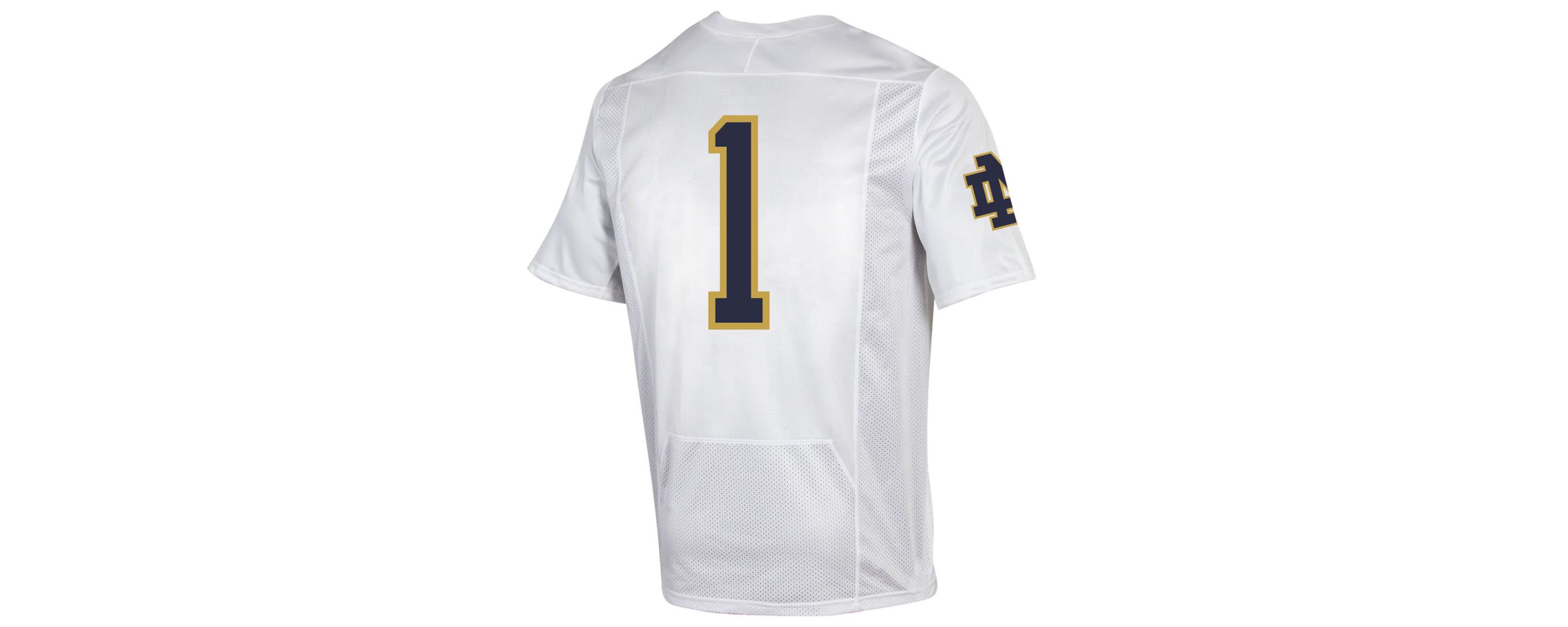 NCAA Under Armour #1 Notre Dame Fighting Irish Premiere Football Jersey