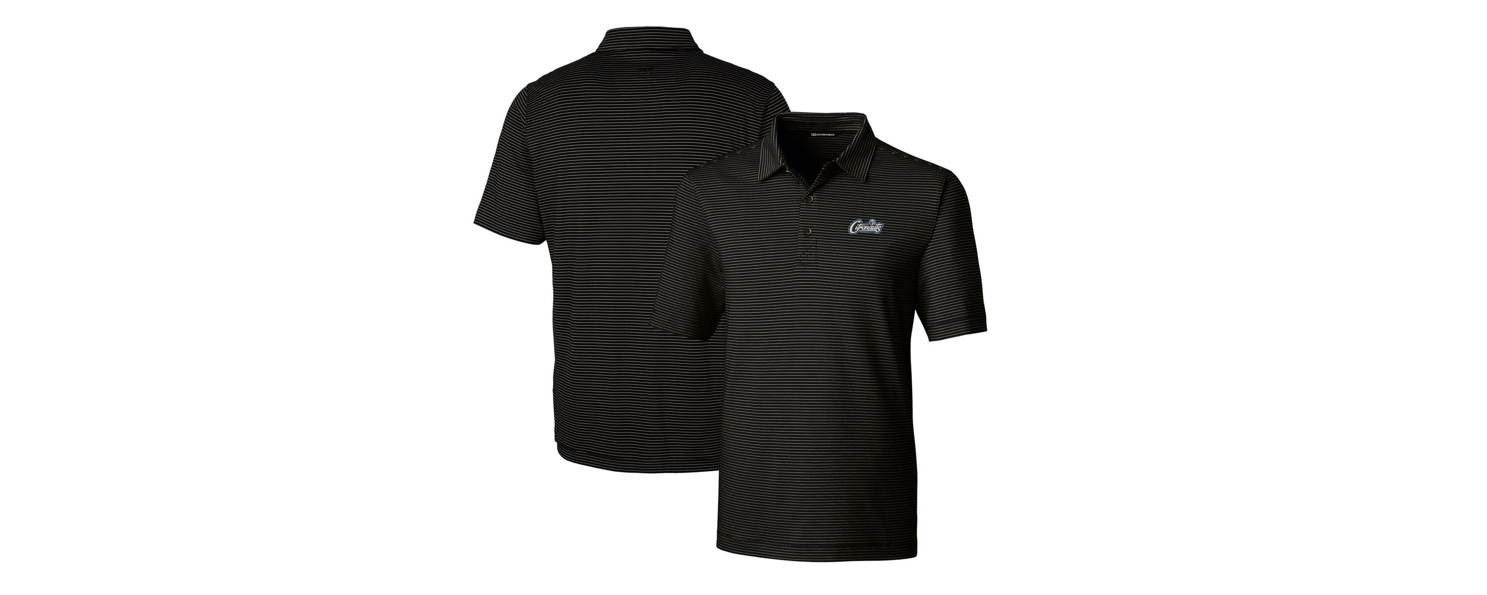NCAA UCF Knights Citronaut Logo Big & Tall DryTec Forge Pencil Stripe Stretch Polo