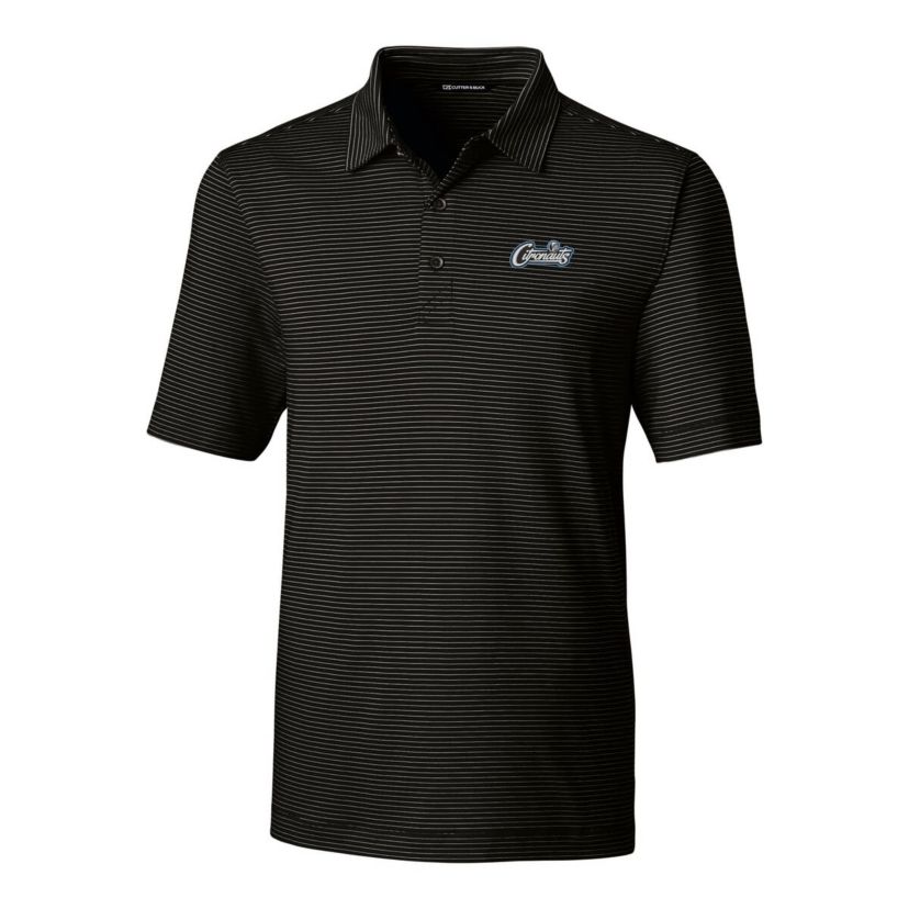NCAA UCF Knights Citronaut Logo Big & Tall DryTec Forge Pencil Stripe Stretch Polo