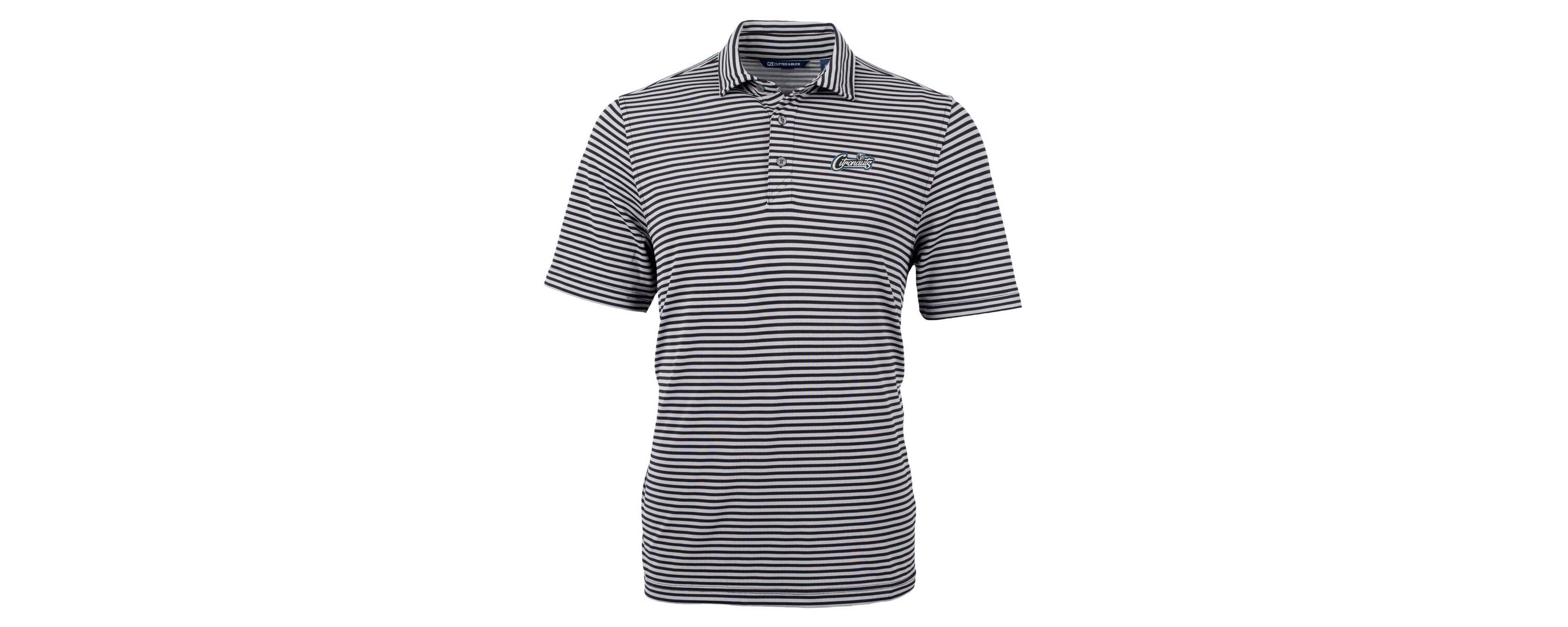 NCAA UCF Knights Citronaut Logo Virtue Eco Pique Stripe Recycled Big & Tall Polo