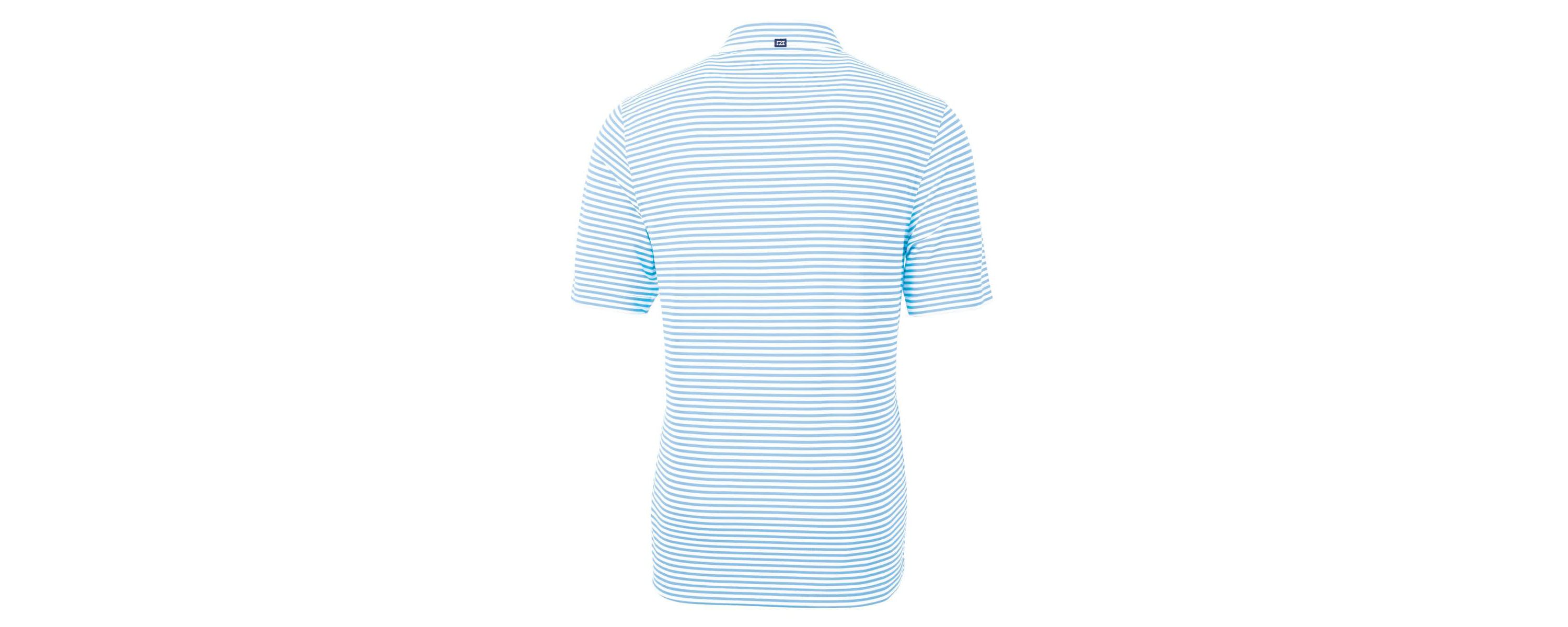 NCAA Light UCF Knights Citronaut Logo Virtue Eco Pique Stripe Recycled Big & Tall Polo