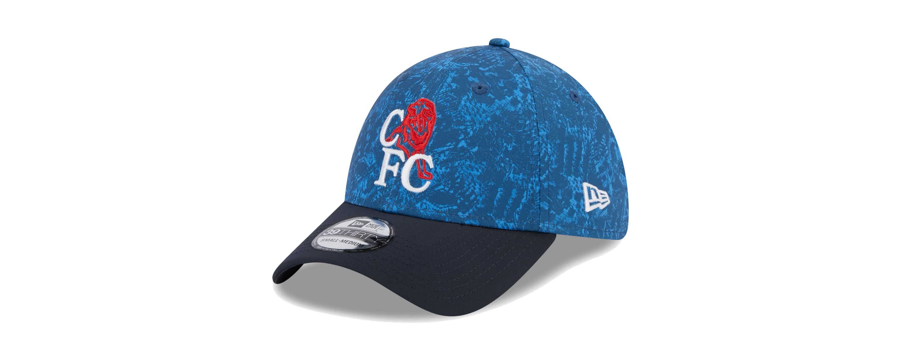 International Clubs Blue/Navy Chelsea Retro All Over Print 39THIRTY Flex Hat