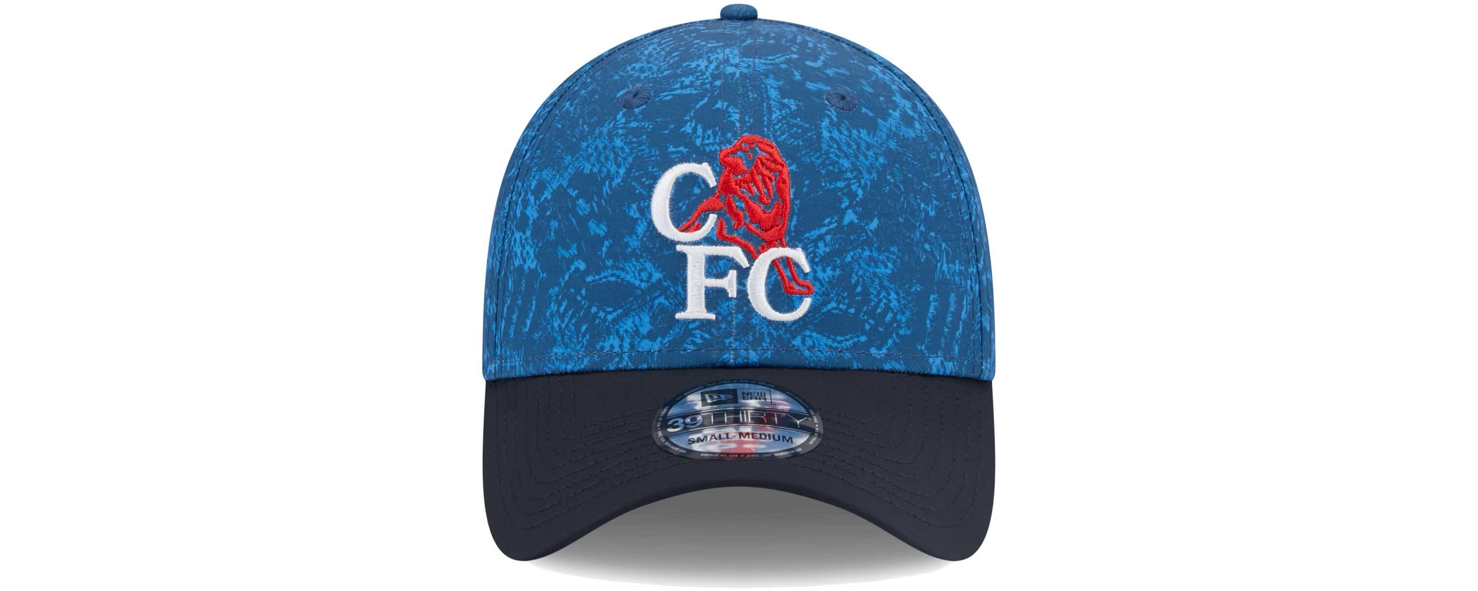 International Clubs Blue/Navy Chelsea Retro All Over Print 39THIRTY Flex Hat