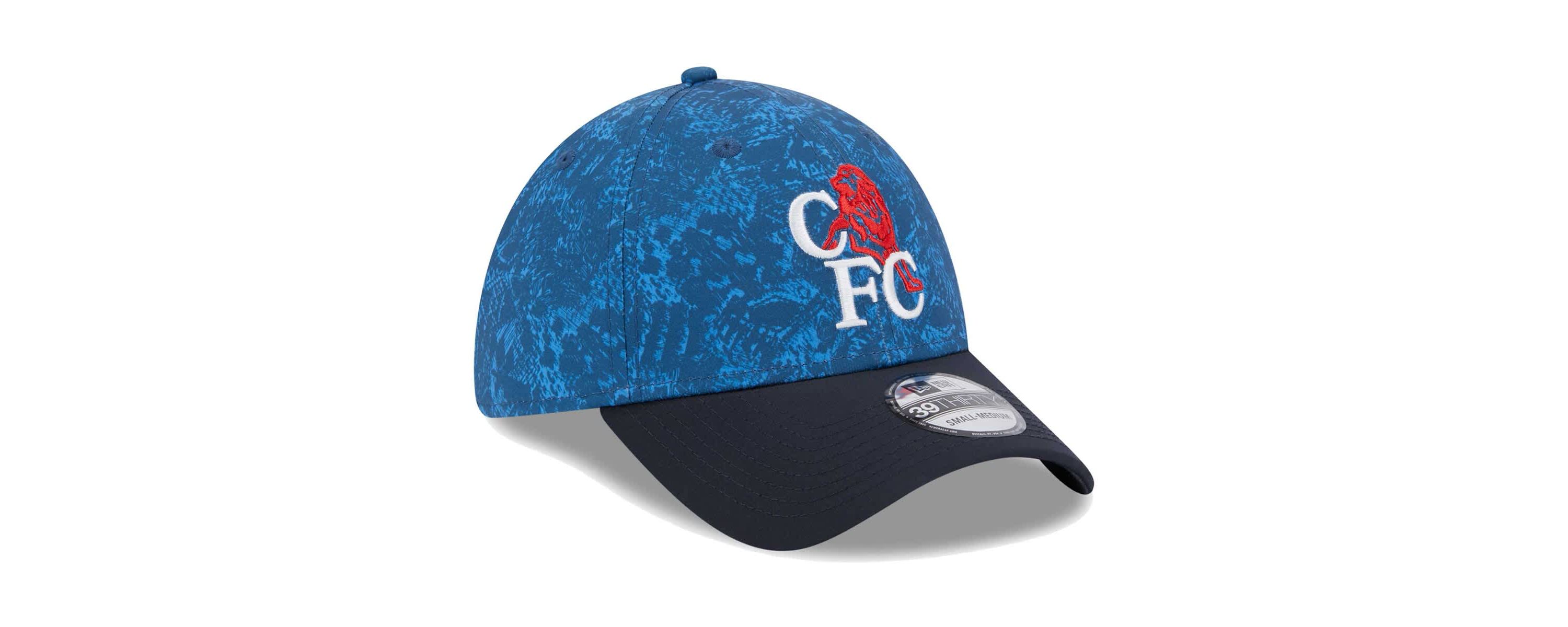 International Clubs Blue/Navy Chelsea Retro All Over Print 39THIRTY Flex Hat