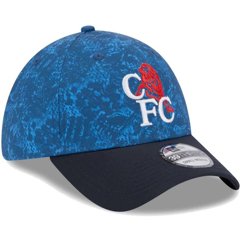 International Clubs Blue/Navy Chelsea Retro All Over Print 39THIRTY Flex Hat