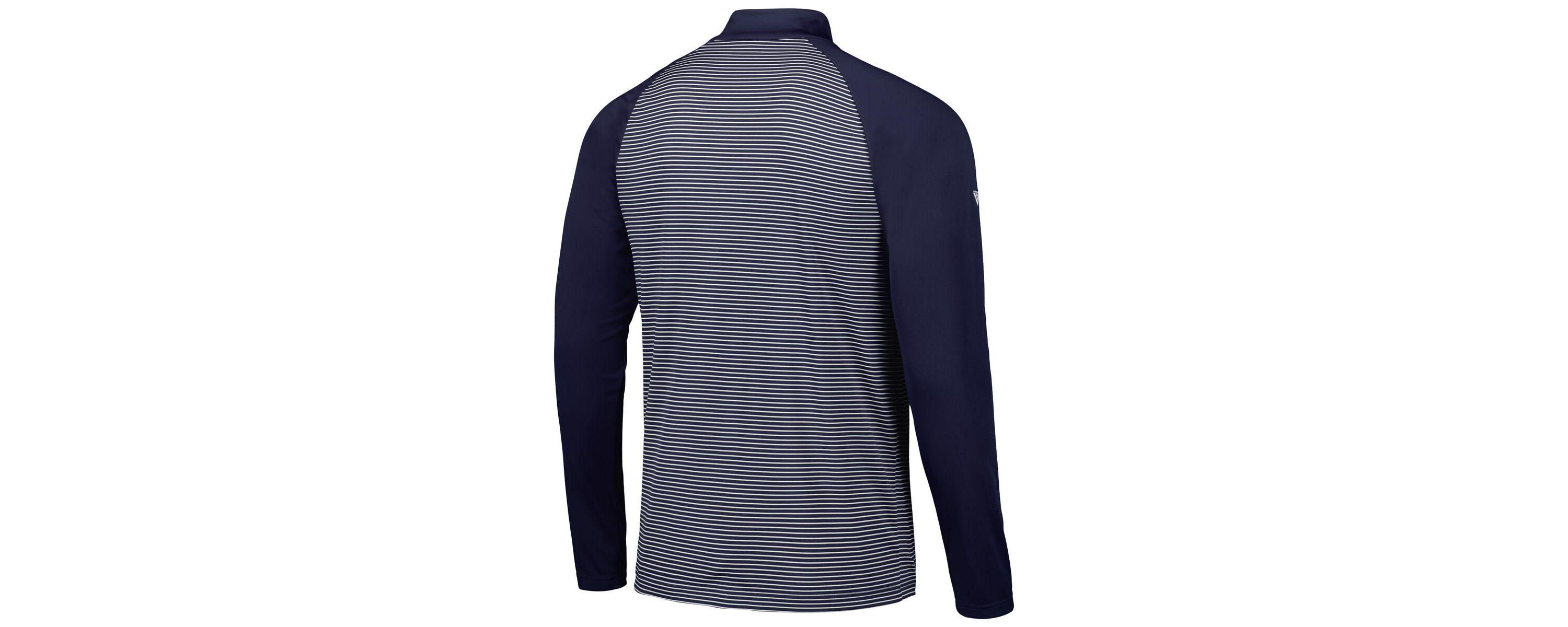 MLB New York Yankees Charter Striped Raglan Quarter-Zip Top