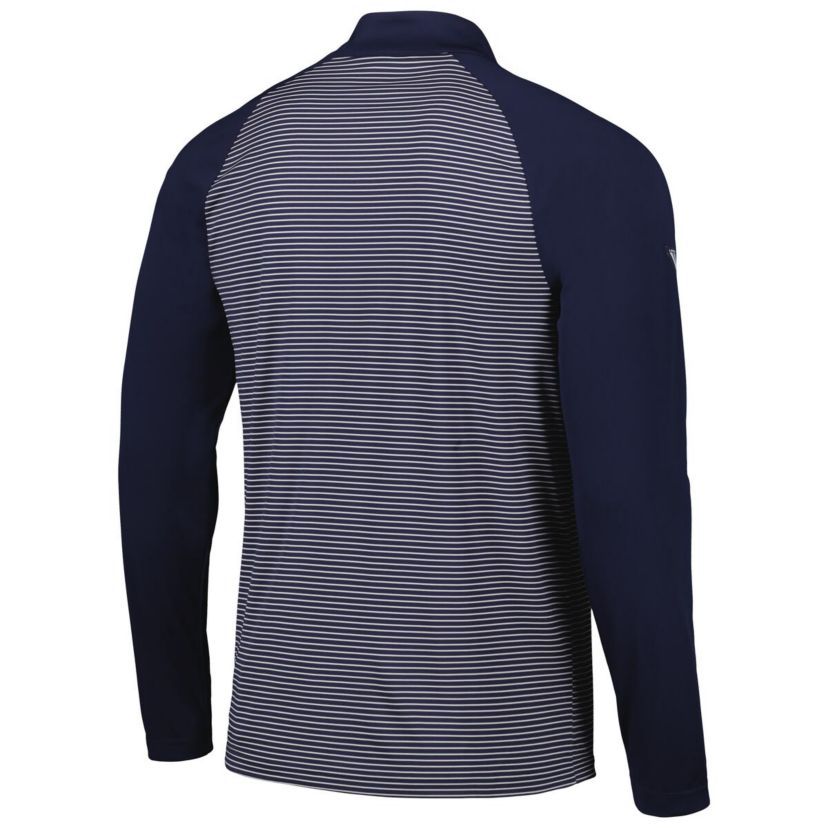 MLB Houston Astros Charter Striped Raglan Quarter-Zip Top