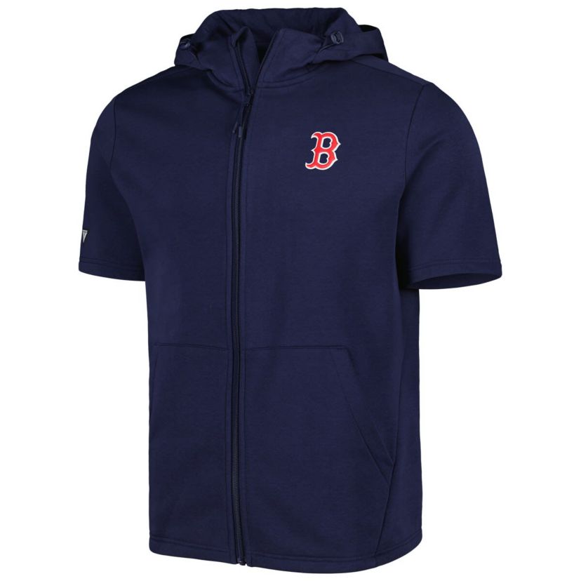 Boston Red Sox MLB Boston Sox Recruit Full-Zip Short Sleeve Hoodie