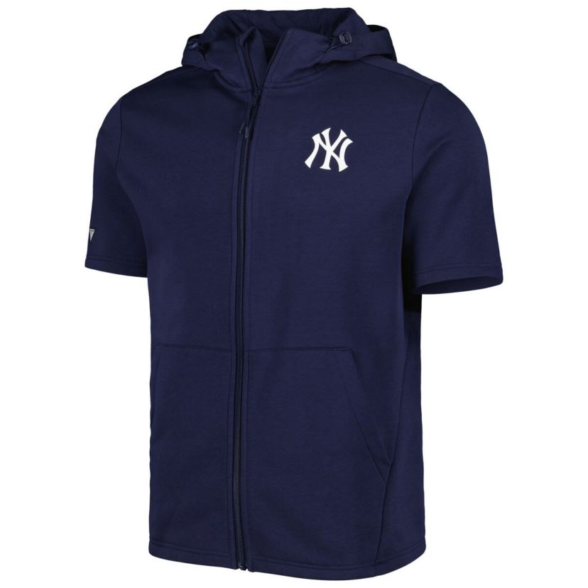 MLB New York Yankees Recruit Full-Zip Short Sleeve Hoodie