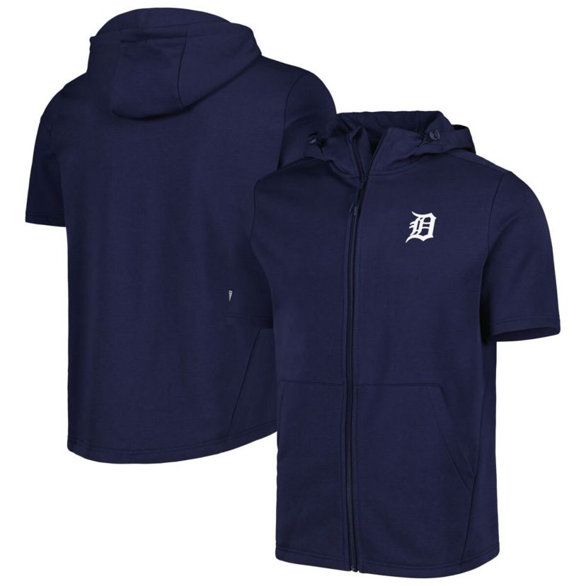 MLB Detroit Tigers Recruit Full-Zip Short Sleeve Hoodie