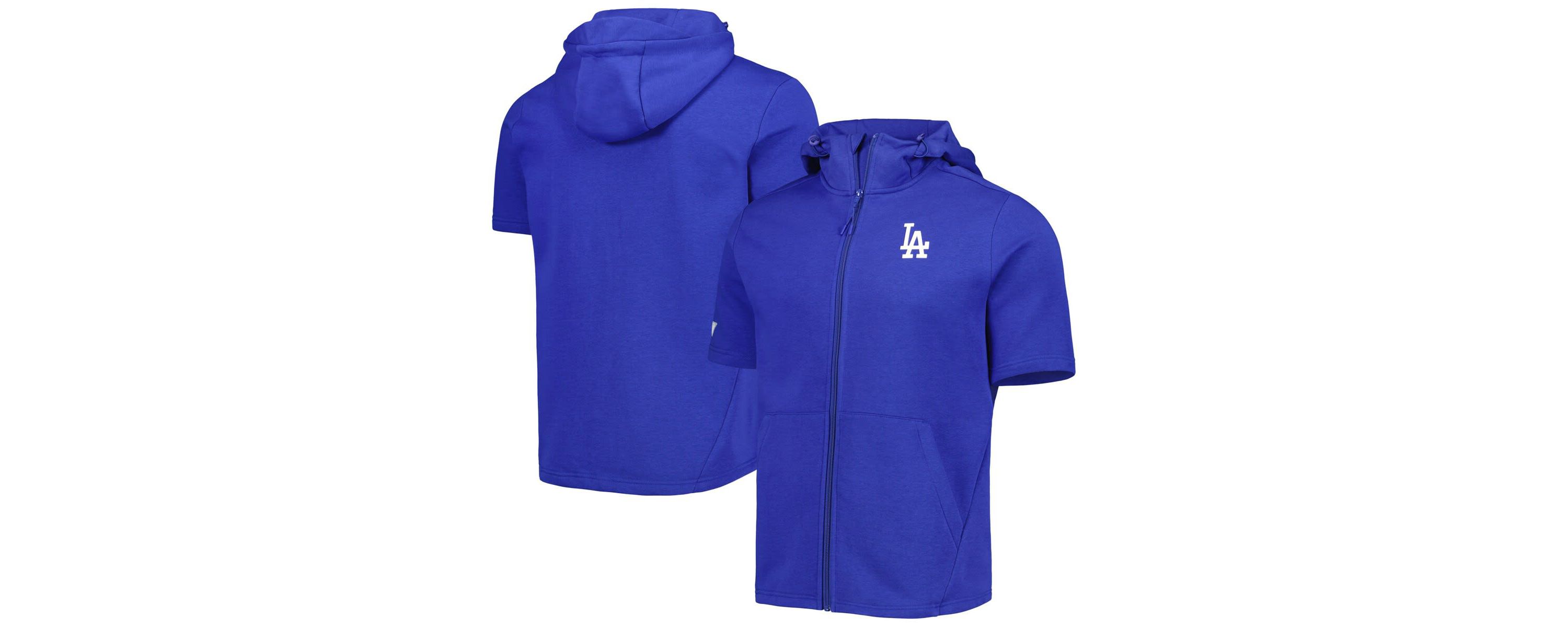 MLB Los Angeles Dodgers Recruit Full-Zip Short Sleeve Hoodie