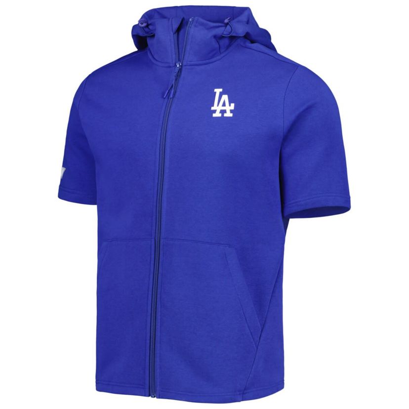 MLB Los Angeles Dodgers Recruit Full-Zip Short Sleeve Hoodie