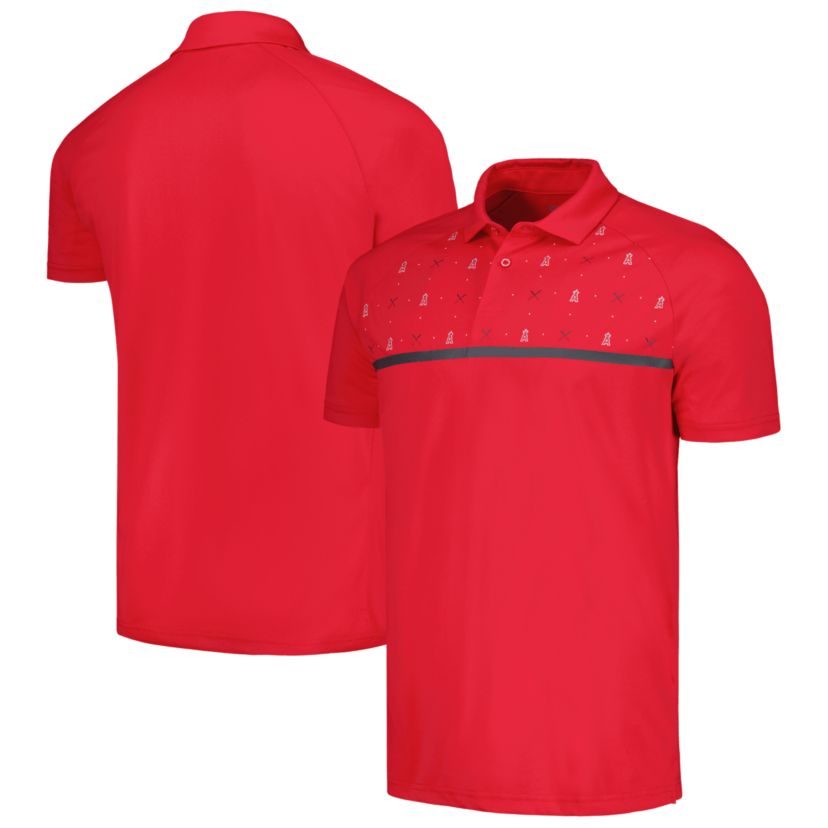 MLB Los Angeles Angels Sector Batter Up Raglan Polo