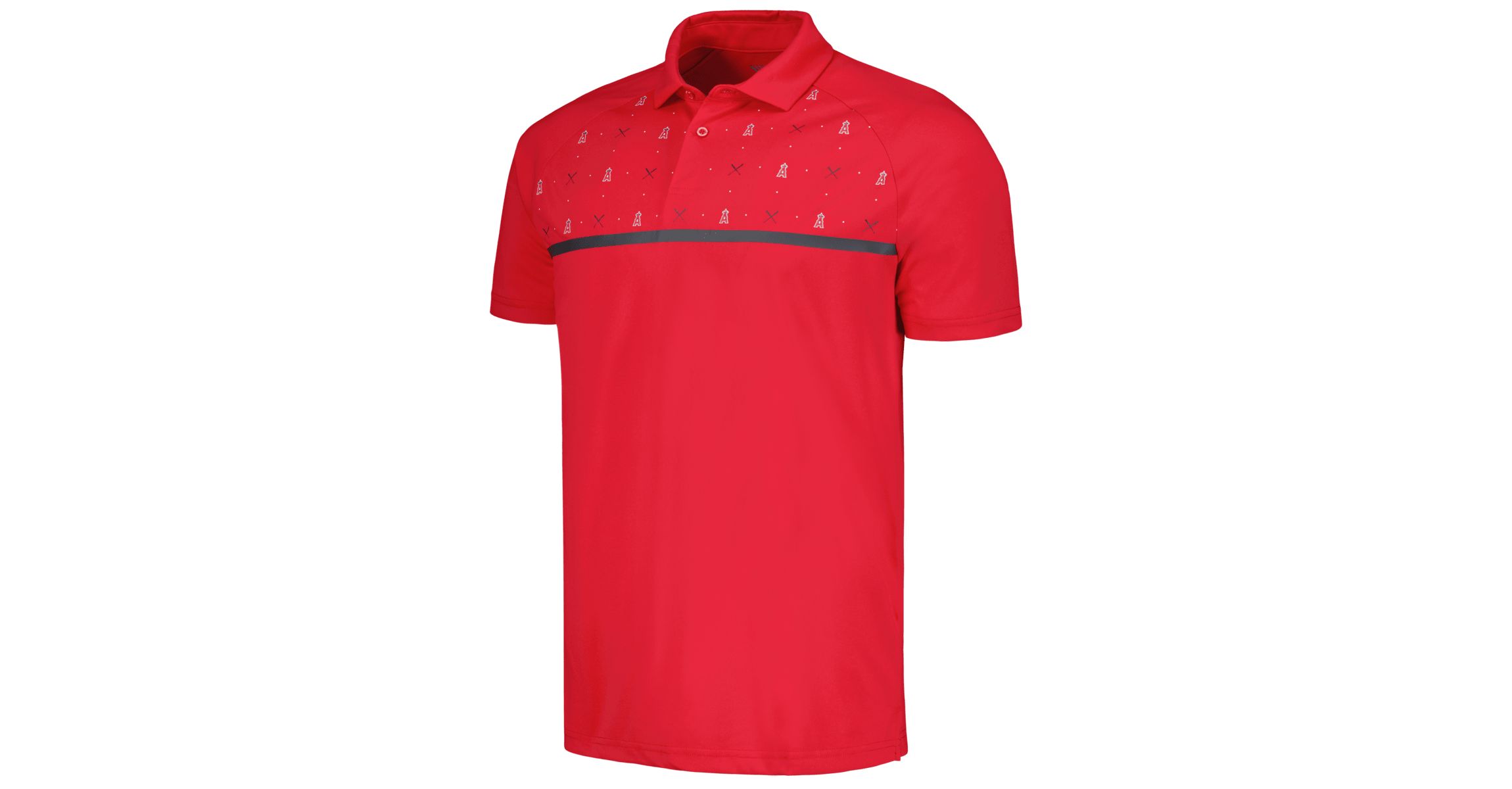 MLB Los Angeles Angels Sector Batter Up Raglan Polo