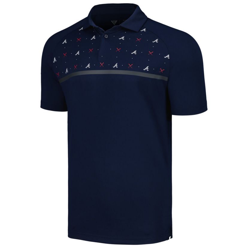 MLB Atlanta Braves Sector Batter Up Raglan Polo