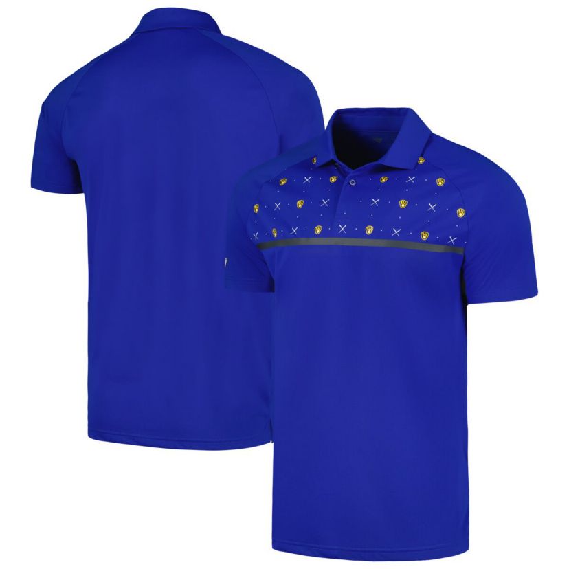 MLB Milwaukee Brewers Sector Batter Up Raglan Polo