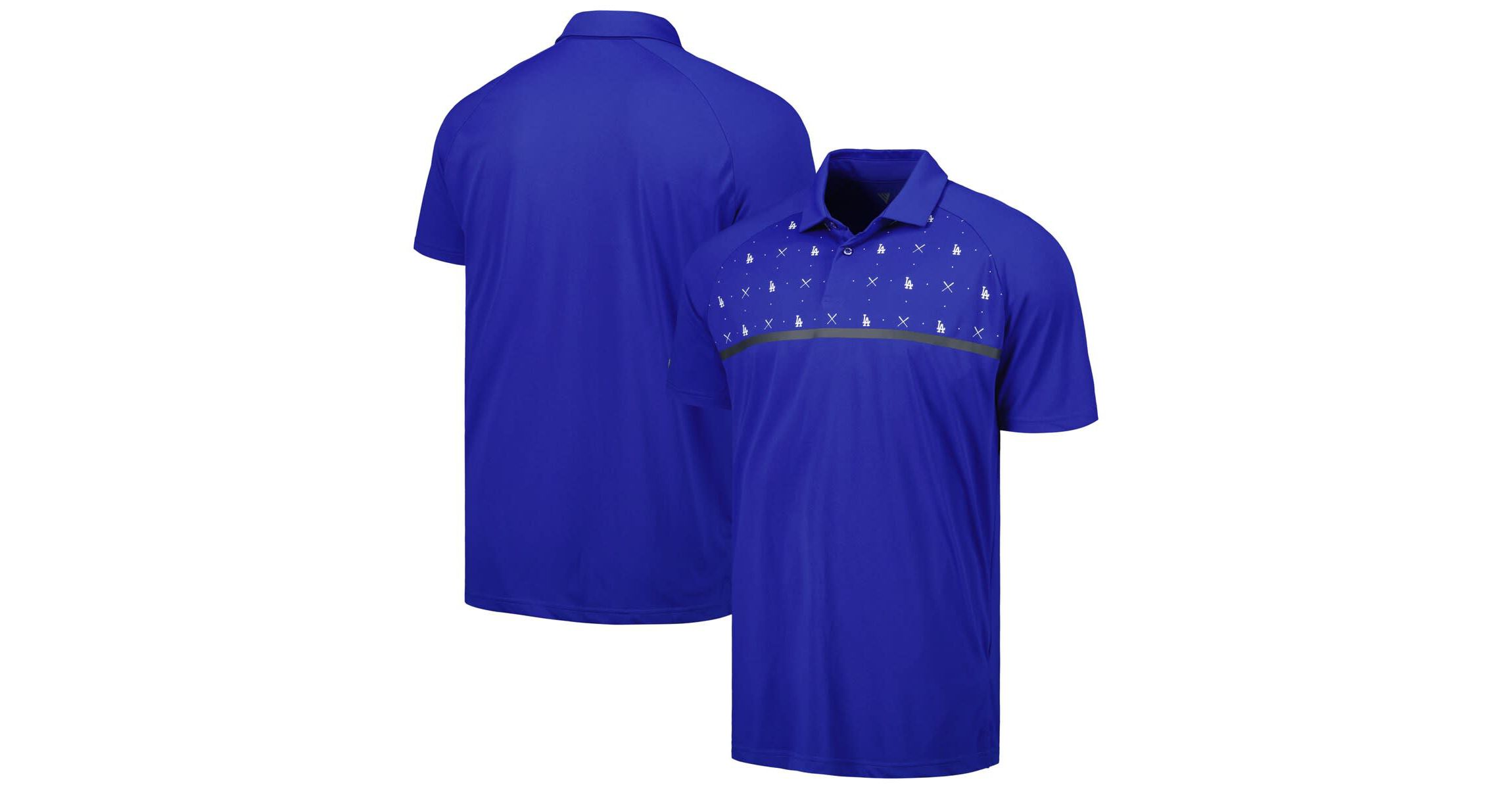 MLB Los Angeles Dodgers Sector Batter Up Raglan Polo