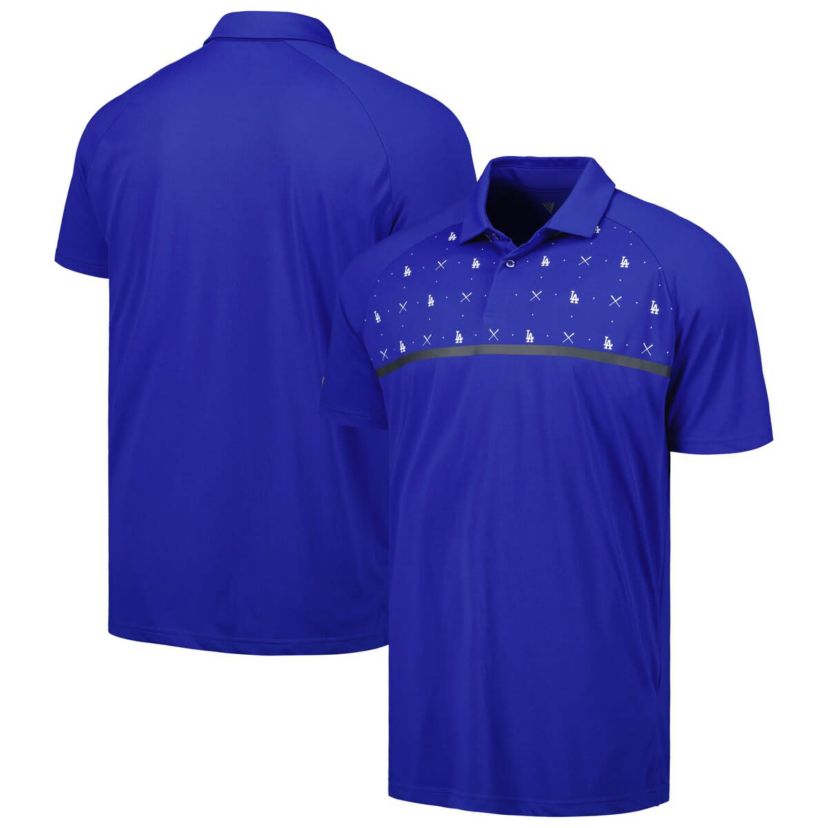 MLB Los Angeles Dodgers Sector Batter Up Raglan Polo