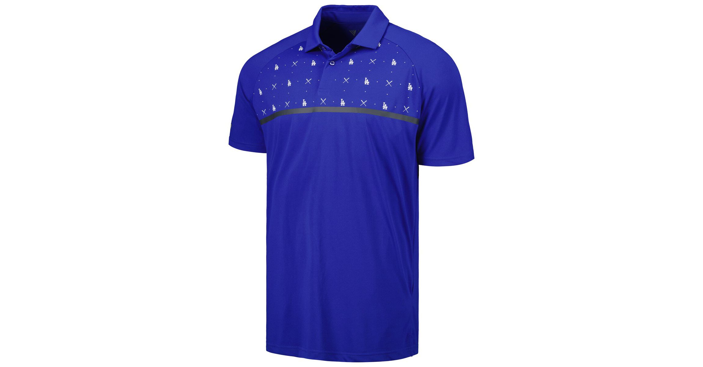 MLB Los Angeles Dodgers Sector Batter Up Raglan Polo