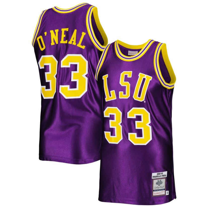 NCAA Shaquille ONeal LSU Tigers 1990/91 Authentic Jersey